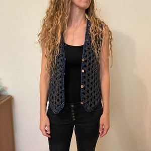 Vintage Paul Harris medium denim vest